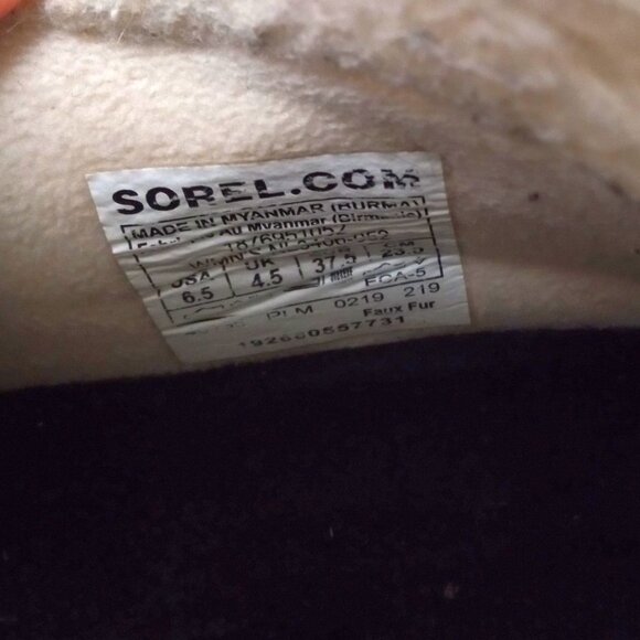 Gray Suede Sorel Boots, Waterproof, Size 6.5 - Picture 6 of 6